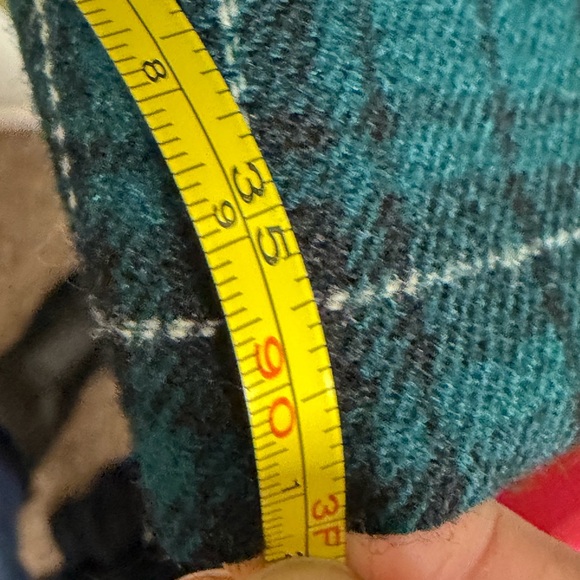 Rare Vintage 1950s–60s Pendleton Wool Green Plaid Jumper Dress Collector’s Piece - Picture 10 of 12